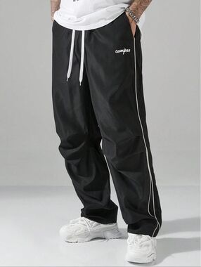 Manfinity Men's Campus Athletic Trackpants With Pockets Sz M